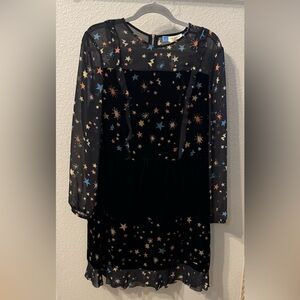 Ted Baker Black Star Pattern Dress